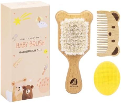 Baby Hair Brush and Comb Set for Newborns & Toddlers