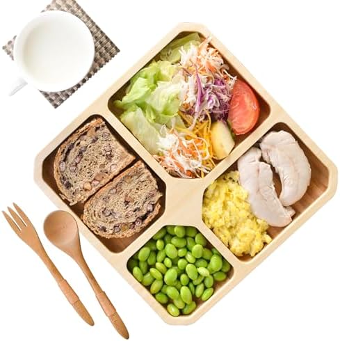 Bamboo Portion Control Plate