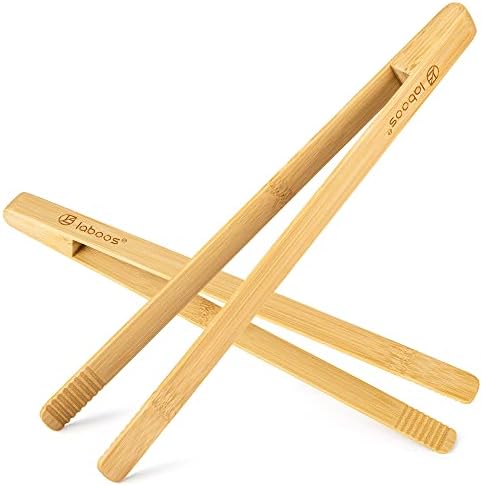 Long Bamboo Cooking Tongs (11.8”)