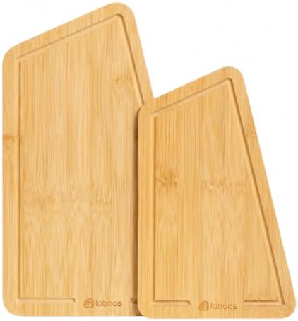 Mountain-Shaped Bamboo Cutting Board Set